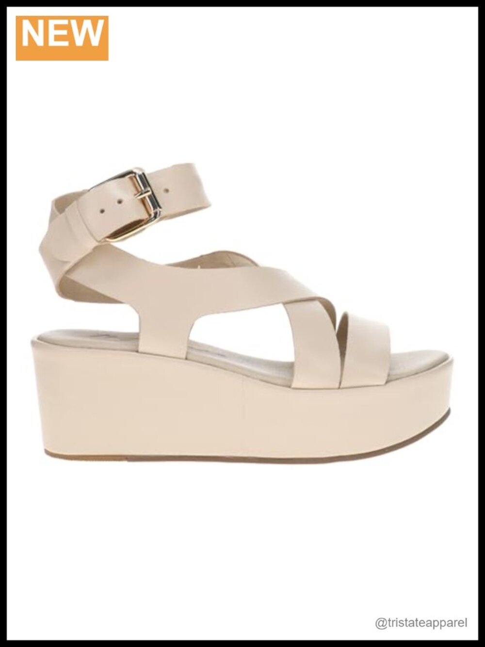 Platform Slingback Wedge Sandal Leather Upper Cushioned Casual